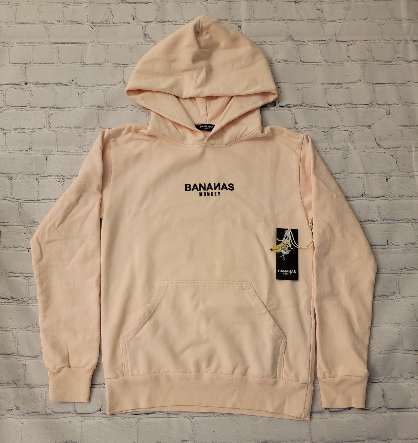 Bananas Monkey Youth Logo Hoodie (Ice Pink)