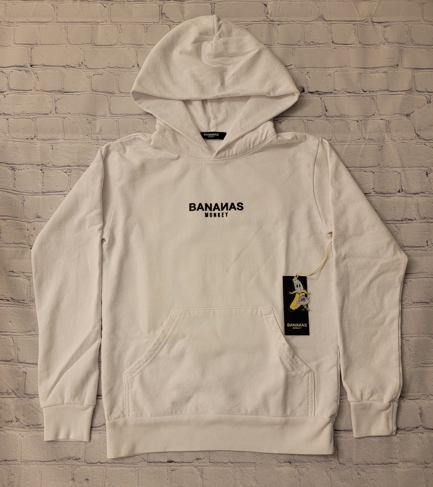 Bananas Monkey Youth Logo Hoodie (White)