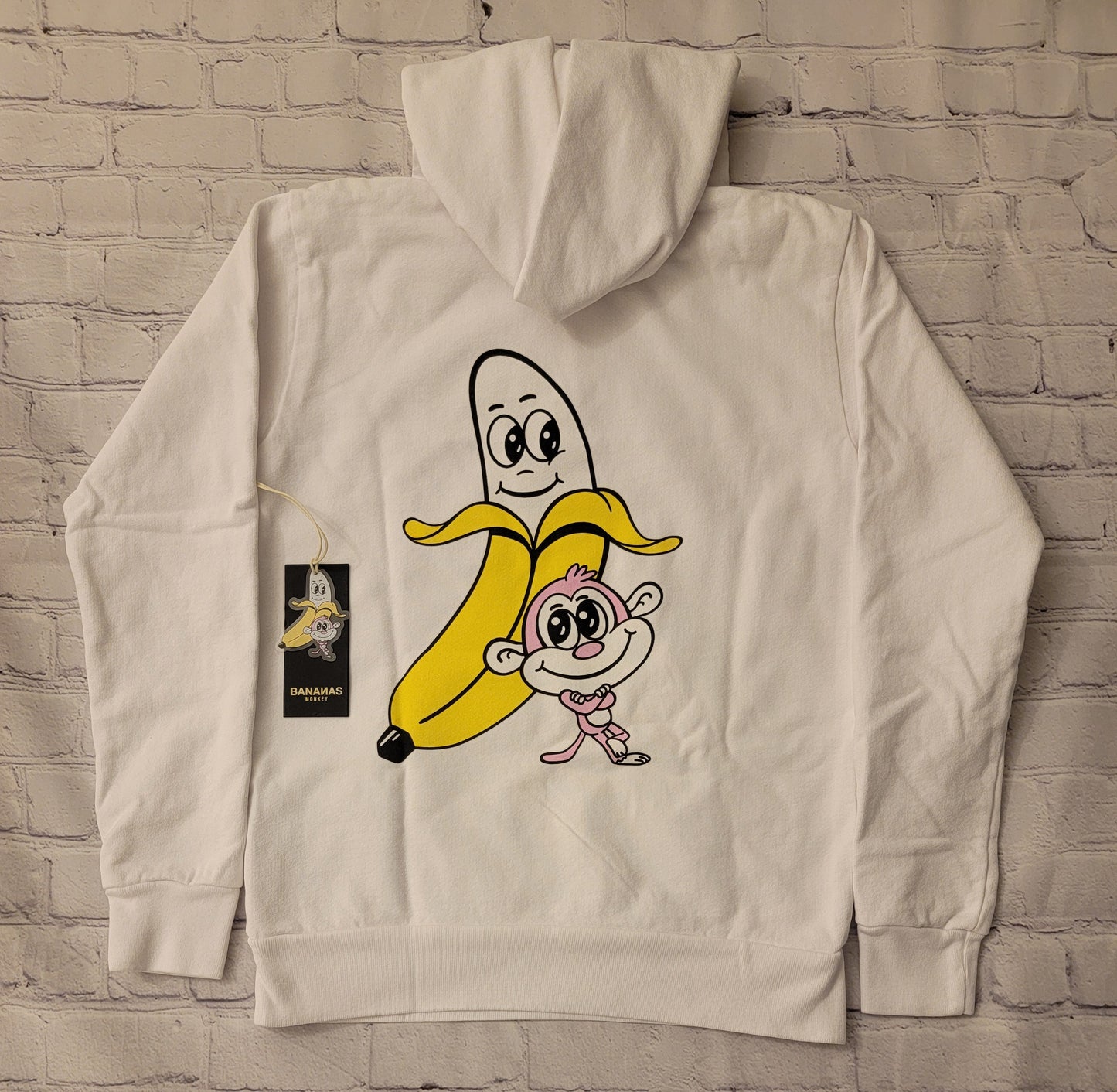 Bananas Monkey Youth Logo Hoodie (White)