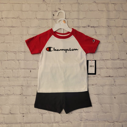 Champion 2 Piece Short Set (Red)