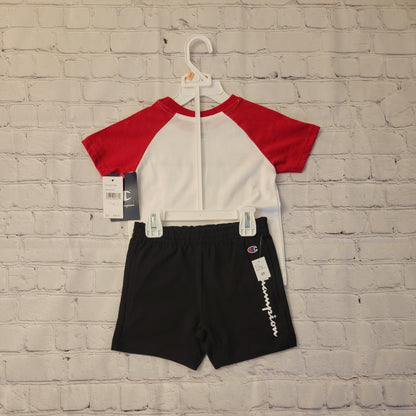 Champion 2 Piece Short Set (Red)