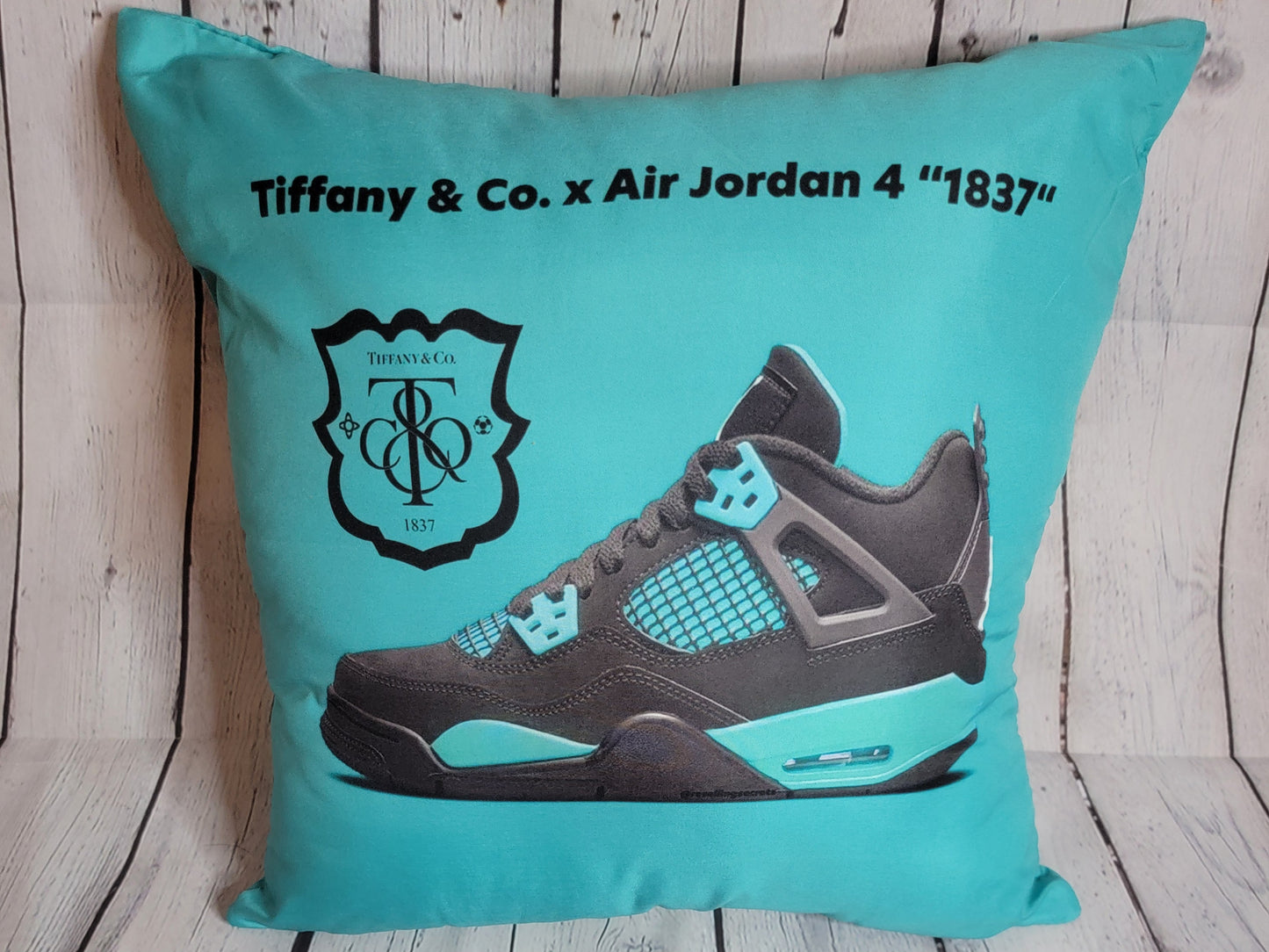 Custom Made Tiffany & Jordan 4 Design Pillow