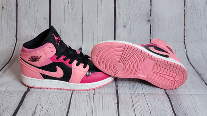 Air Jordan 1 Mid GS 'Coral Chalk' 554725 662