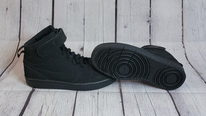 Nike Court Borough Mid 2 GS 'Triple Black' CW5867 001