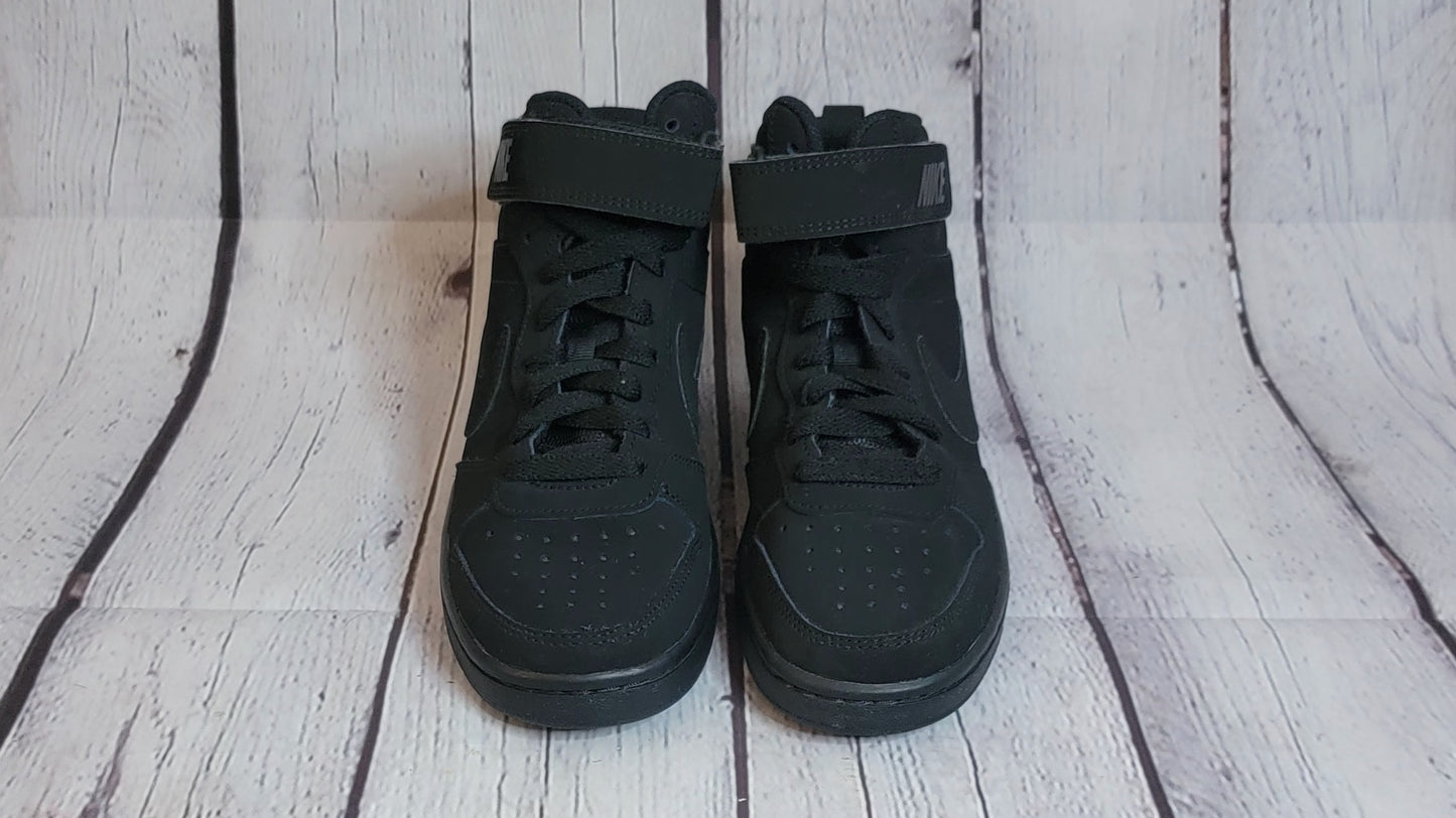 Nike Court Borough Mid 2 GS 'Triple Black' CW5867 001