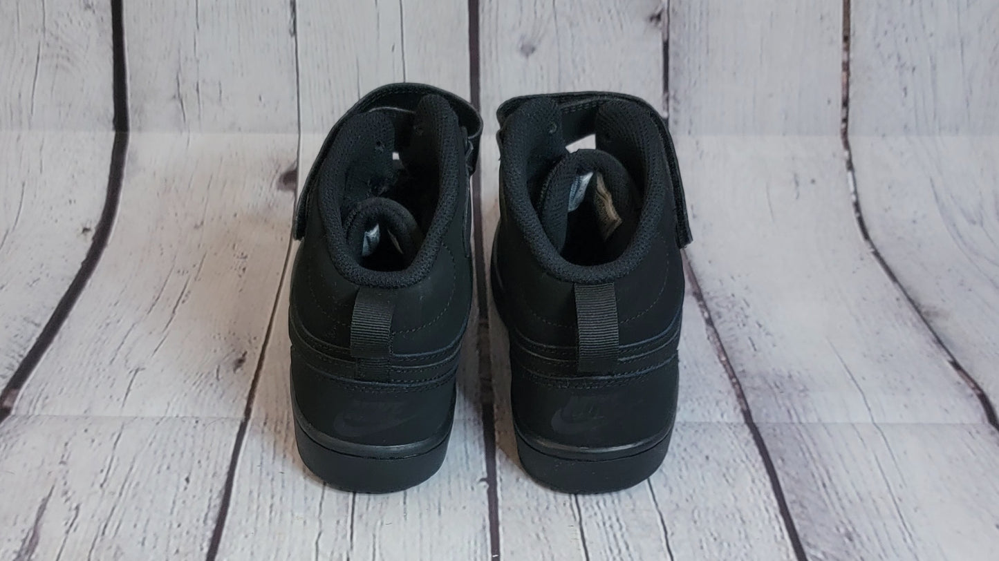 Nike Court Borough Mid 2 GS 'Triple Black' CW5867 001