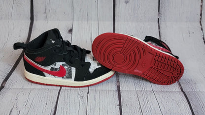 Air Jordan 1 Mid SE TD 'Newspaper Air Times' BQ6933 061