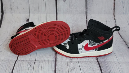 Air Jordan 1 Mid SE TD 'Newspaper Air Times' BQ6933 061